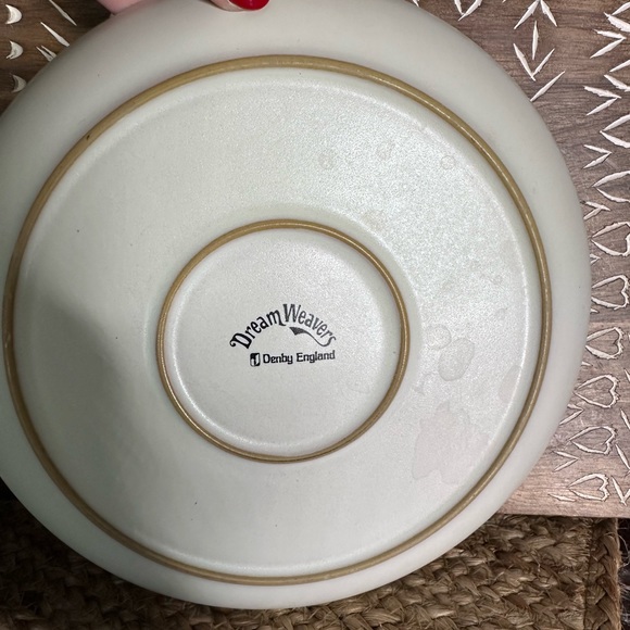 Vintage Denby England Dream Weaver Child's Stoneware Plate & Mug Girl Mushrooms - Picture 4 of 9